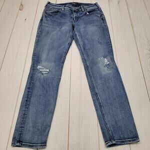 Silver Sam boyfriend crop ankle jeans ripped distressed